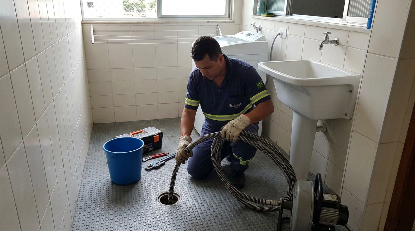 Desobstrução na Cozinha em Viamão‑RS